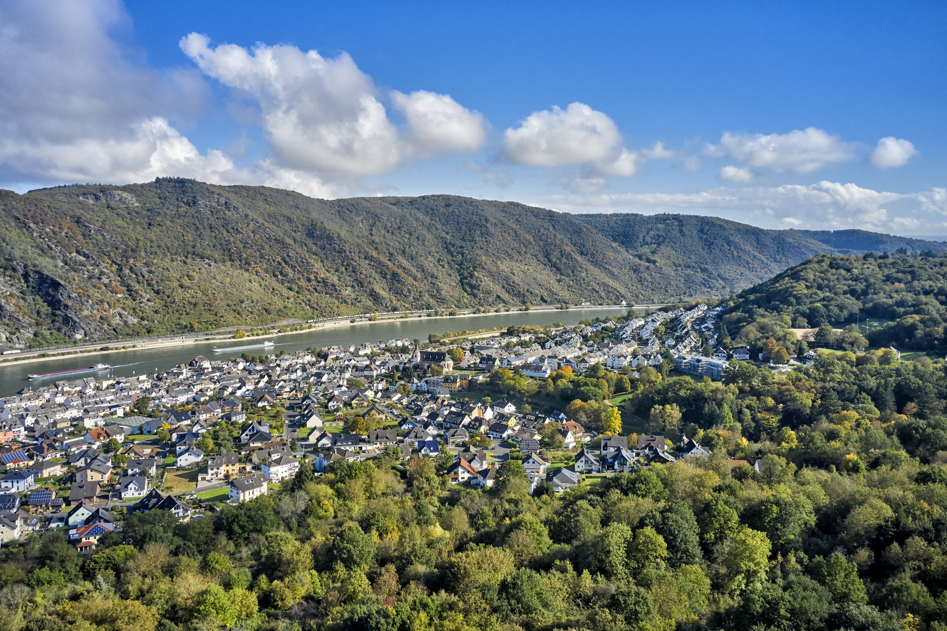 Blick auf Boppard-Bad Salzig